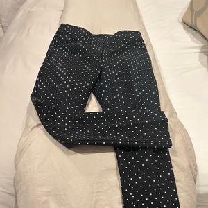 Black and white polka dot pants